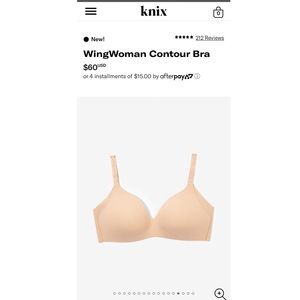 Knix wing woman bra